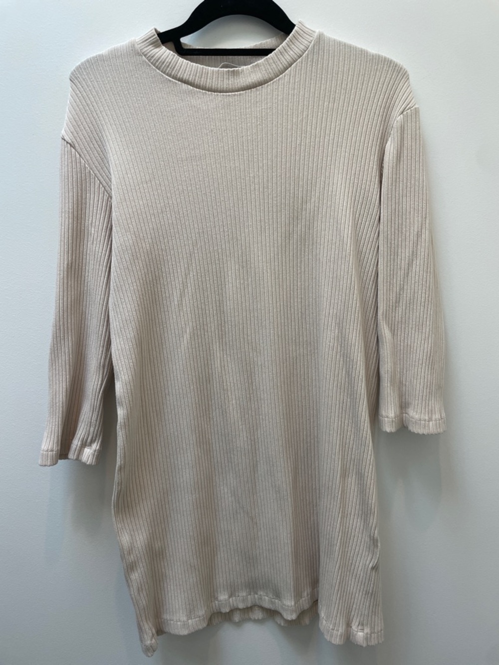 Reformation Rib Knit Cream Dress - Picture 2 of 7